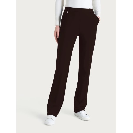 Pantalone ampio con tasche e risvolto DR34PL