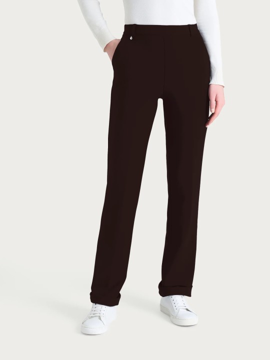Pantalone ampio con tasche e risvolto DR34PL
