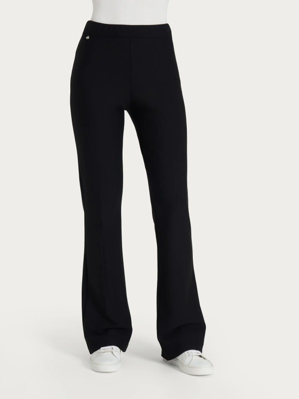 Pantalone flare in tessuto Compact DL20PC