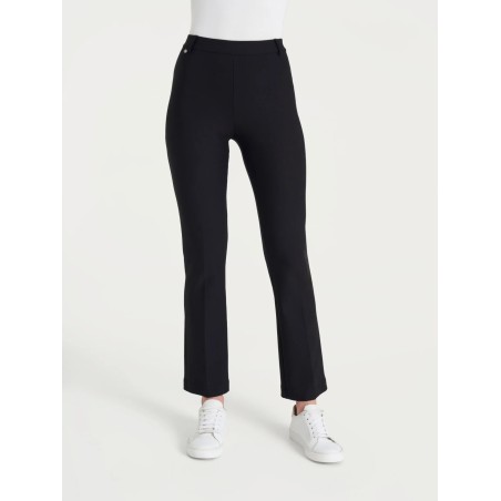 Pantalone flare alla caviglia in Compact DE72PM