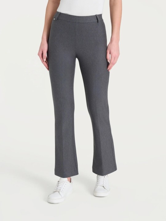 Pantalone flare alla caviglia in Compact DE72PM