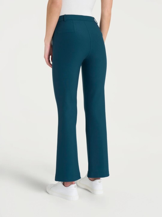 Pantalone flare alla caviglia in Compact DE72PM