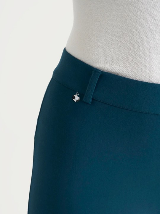 Pantalone flare alla caviglia in Compact DE72PM