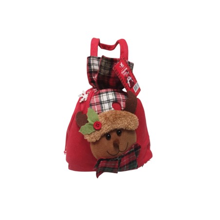 Borsa in feltro con plaid