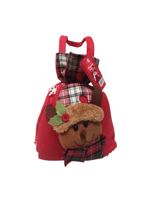 Borsa in feltro con plaid
