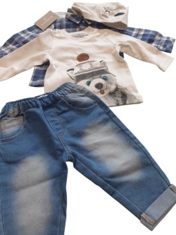 Completo tre pezzi neonato