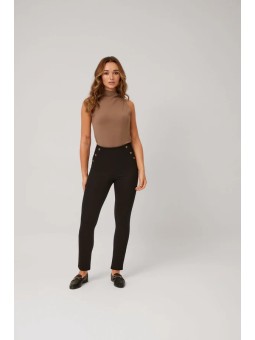 Leggins con bottini frontali