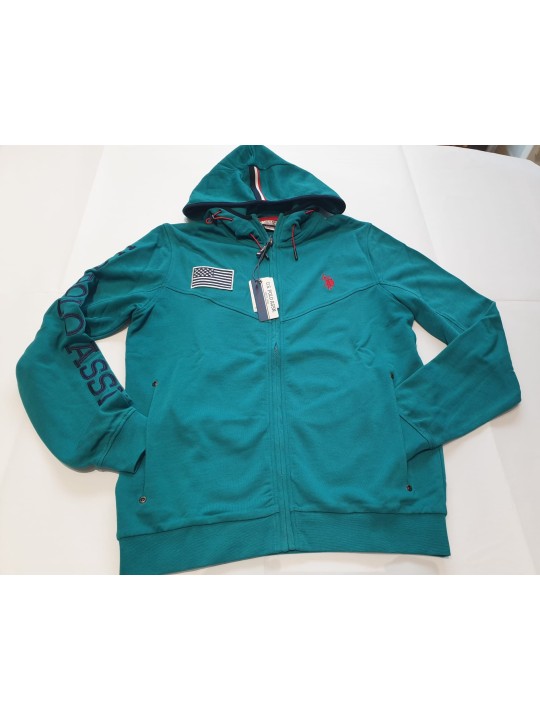 Felpa con ZIp U.S.polo ASSN