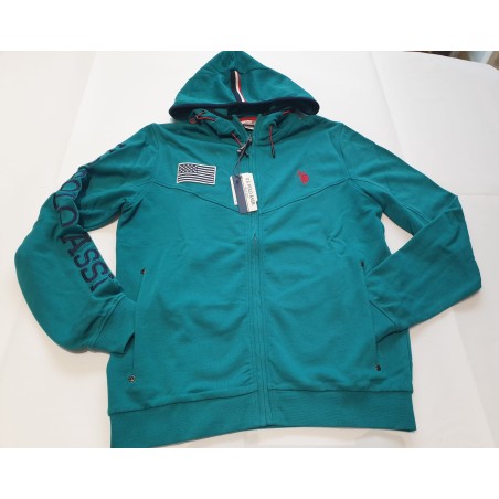 Felpa con ZIp U.S.polo ASSN