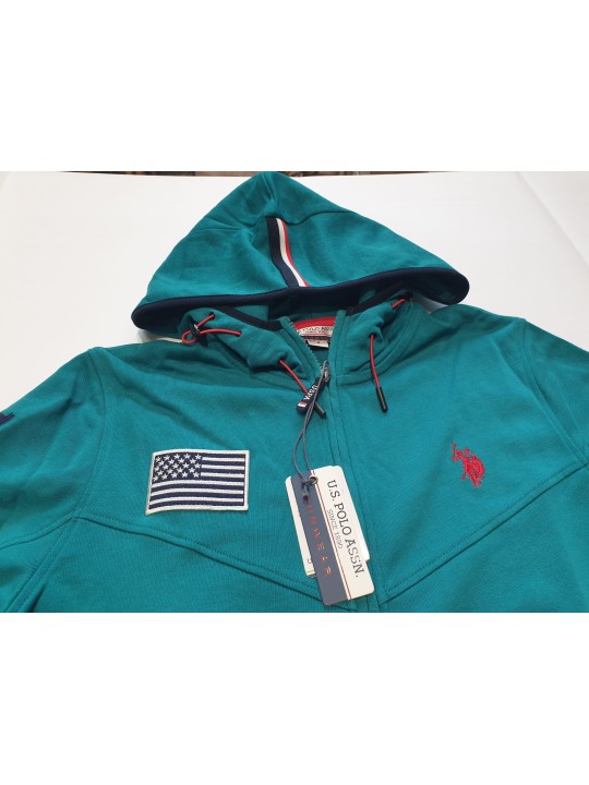 Felpa con ZIp U.S.polo ASSN