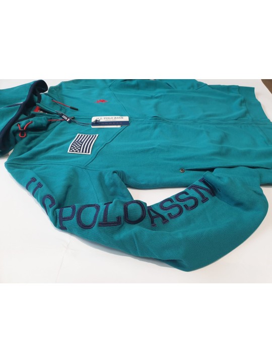 Felpa con ZIp U.S.polo ASSN